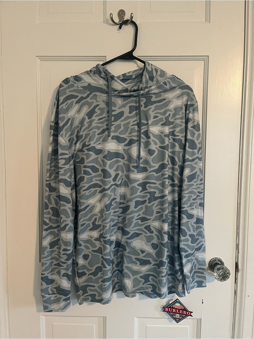 BURLEBO Performance Hoodie Seaside Camo Medium